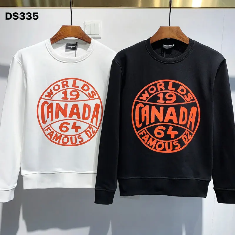 

Лидер продаж, мужские хлопковые свитшоты Dsquared2 с длинным рукавом в канадском стиле, Женская/Мужская одежда, уличная одежда с принтом надписи...