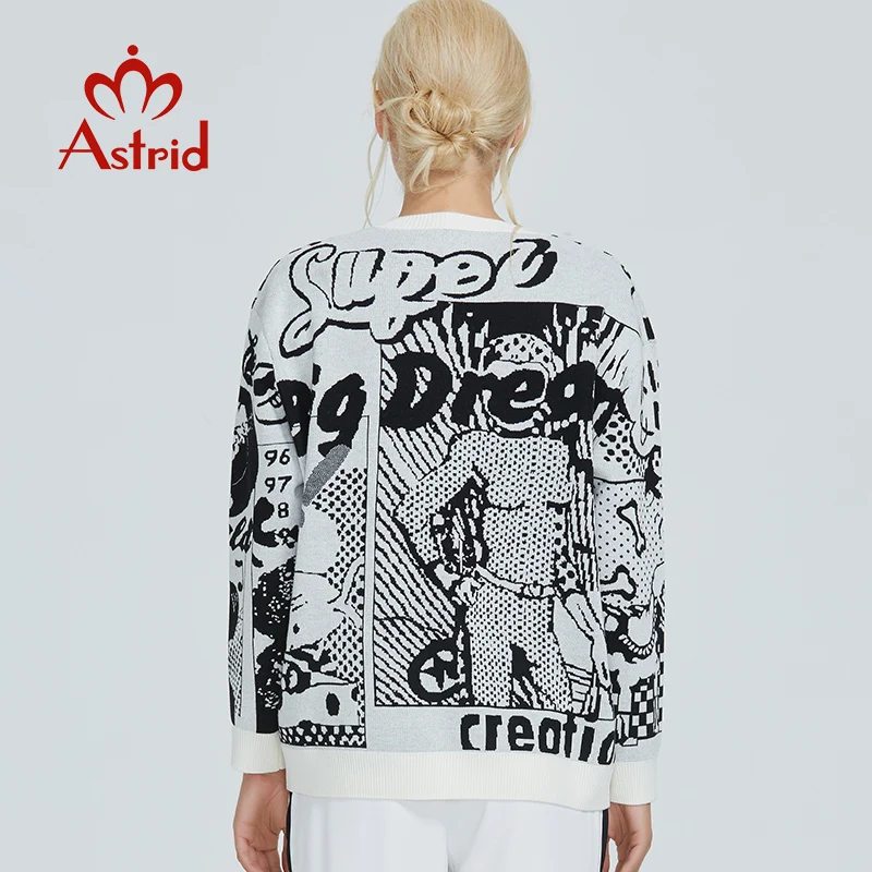 Astrid 2019 Осенний новый пуловер женский высококачественный плюс размер популярный