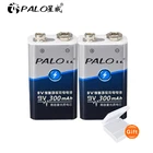 2-4 шт., перезаряжаемые батарейки 9 В, 300 мАч