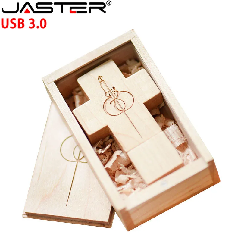 JASTER USB 3,0 кленовый крест USB+ нажимная коробка USB флеш-накопитель 4 ГБ 8 ГБ 16 ГБ 32 ГБ 64 Гб Внешняя память U диск
