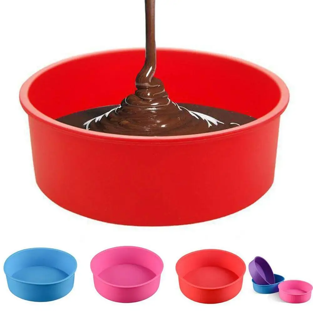 Разные цвета силиконовая форма для выпечки круглых Форма пресс форм Кухня формы