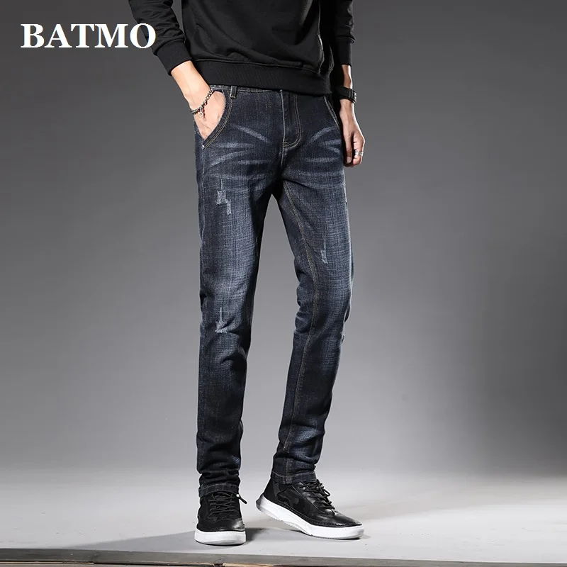 

Batmo 2019 new arrival high quality casual slim jeans men ,men's pencil pants,skinny jeans men 1052