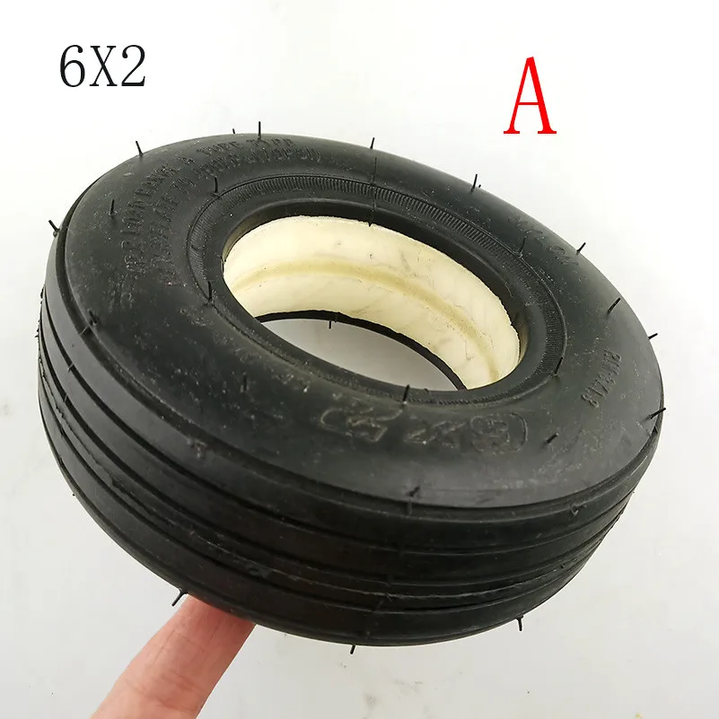 Суперскутер 6 дюймов 6X2Tire и комплект с внутренней трубкой 6x2 твердые шины для fastwheel