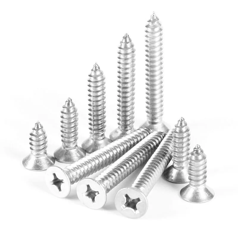 

M6.3 304 Stainless Steel Countersunk Self-tapping Screw Flat Head Self-tapping Wood Screw*13/16/19/22-90