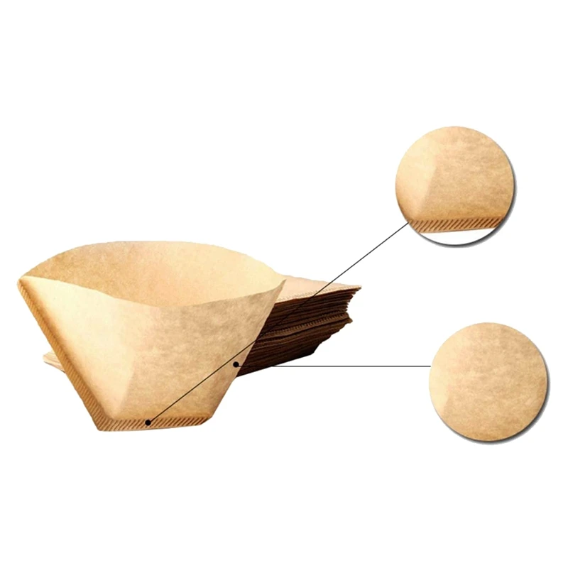 Горячая SV-500 шт Размер 2 кофе фильтровальные бумаги одноразовые неотбеленные