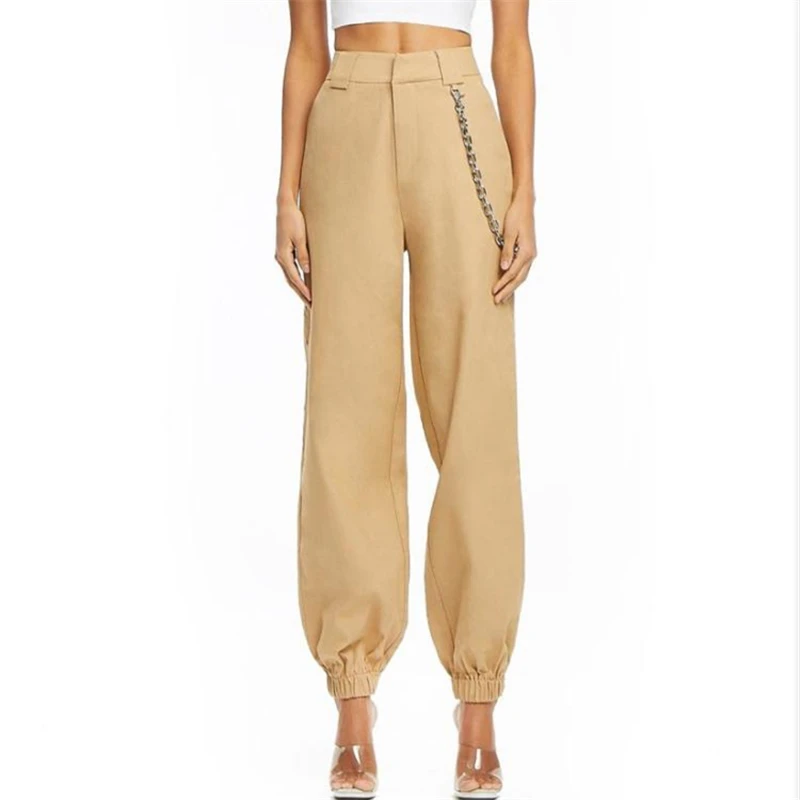 Женские камуфляжные брюки Goth винтажные в стиле стимпанк с высокой талией и