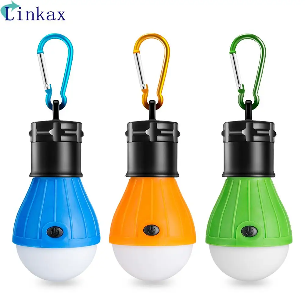 Светодиодный подвесной светильник для палатки с батареями ААА аварийный карабин