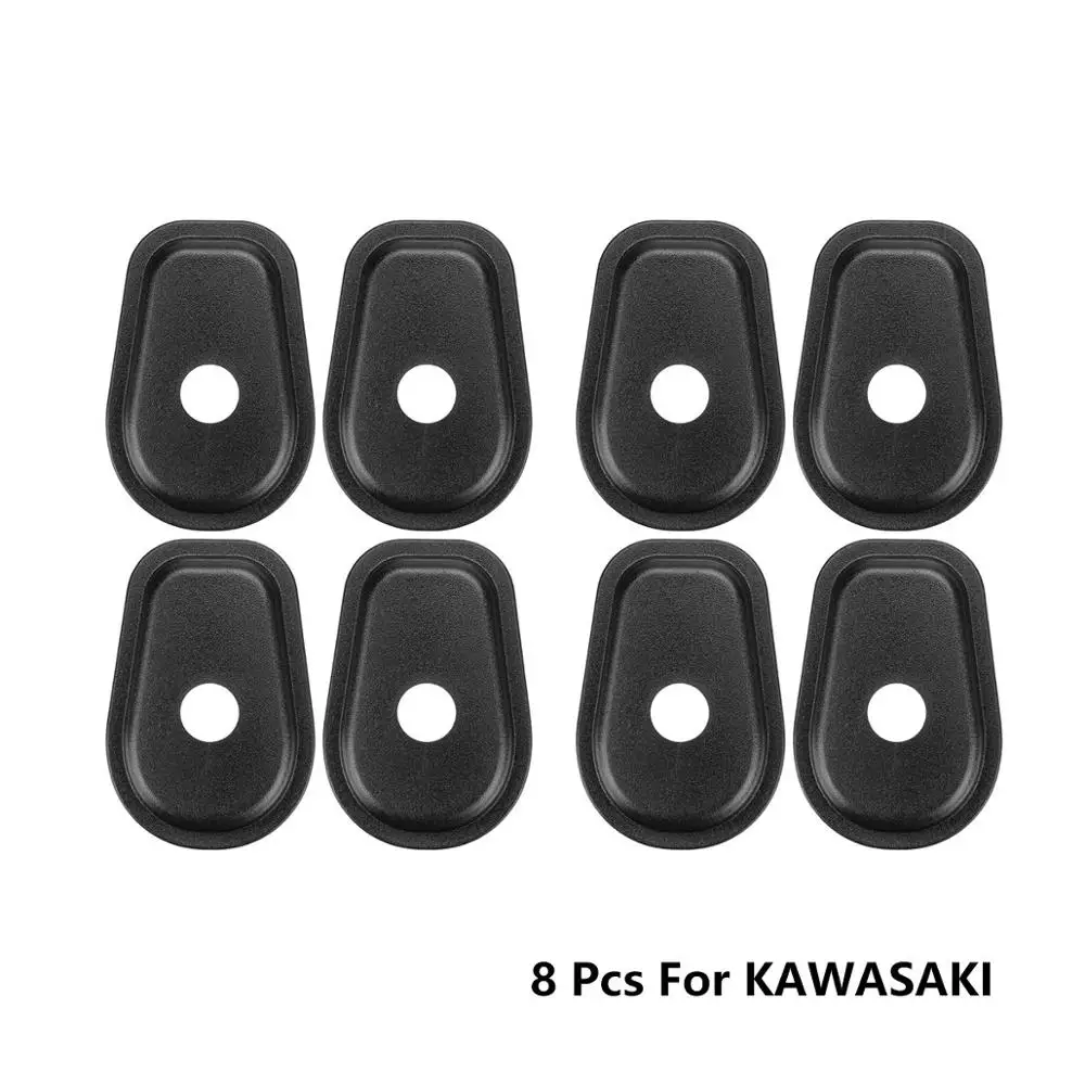 8 pcs For KAWASAKI 4 шт. 8 мотоцикла указатель поворота адаптер прокладки для KAWASAKI Z650 Z750 Z800 Z900 Z1000 для YAMAHA R3 R6 MT07 MT09 - Цвет: 8 pcs For KAWASAKI