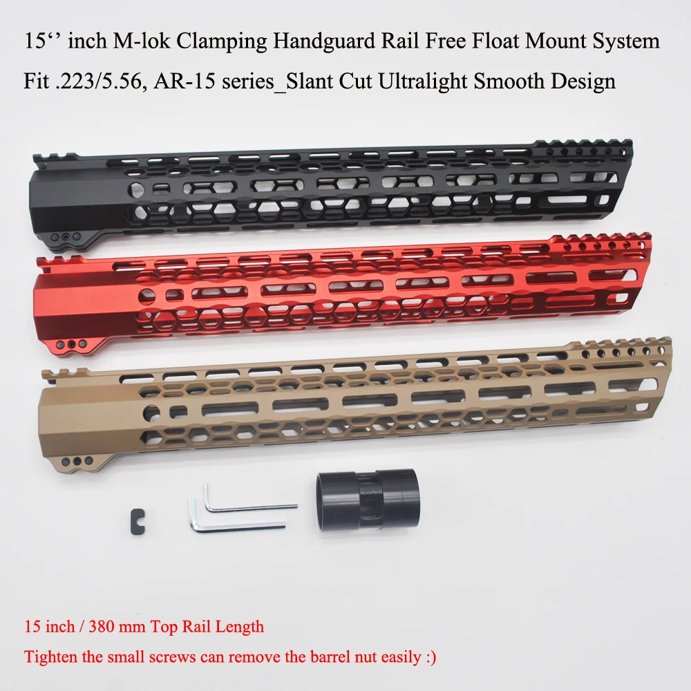 TriRock 15 дюймов M-lok ремешок для защиты зажим свободная плавающая система крепления