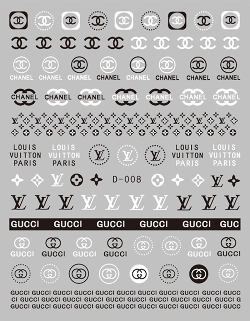 1 лист 3D клейкие наклейки сделай сам слайдер для маникюра Типсы дизайна ногтей