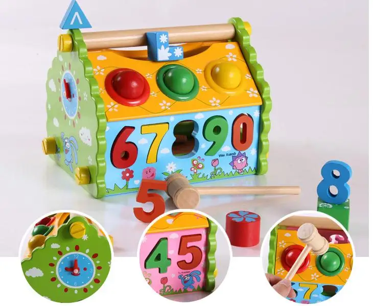 Бесплатная доставка Деревянный многофункциональный дом демонтаж мудрость