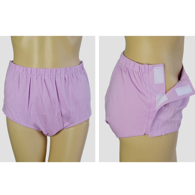 

Panties Underwear Men Women Pure Color Easy To Wear Postoperative Rehabilitation Care High Waist Panties