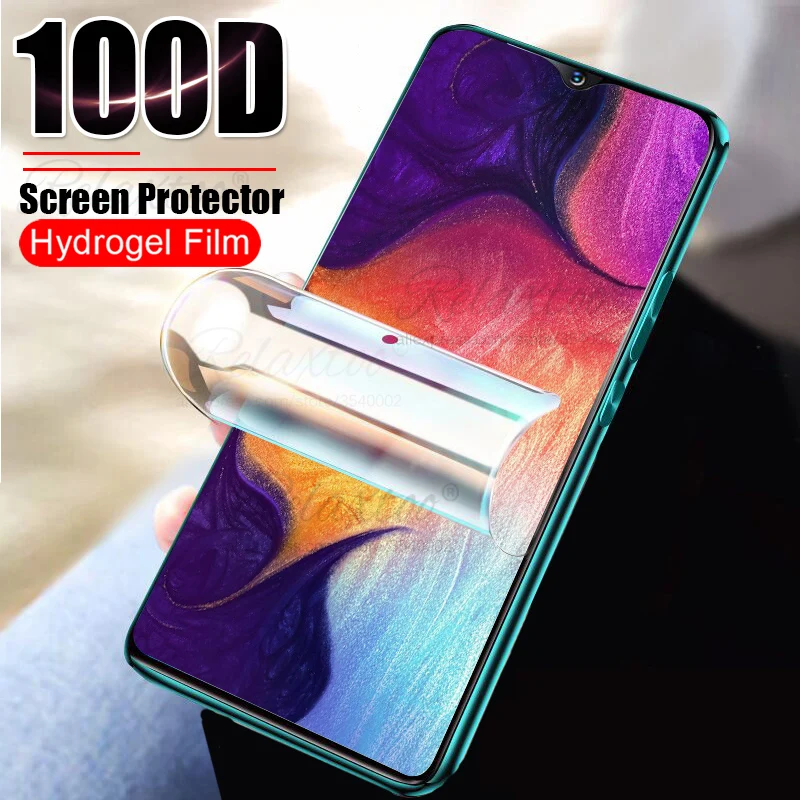 100D мягкая Гидрогелевая пленка закаленное стекло для Samsung Galaxy A10 A20 A30 A40 A50 A70 защита