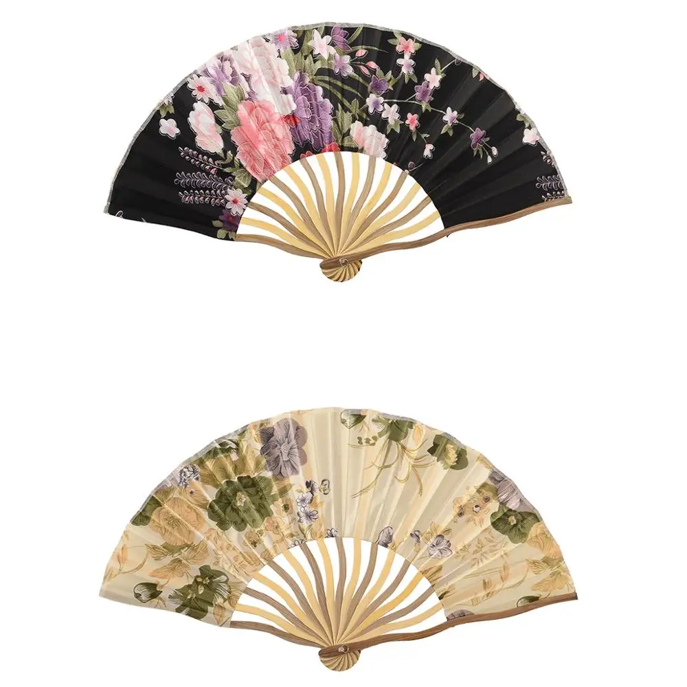 Декоративные поделки китайский круглый складной Ручной Веер свадебные сувениры