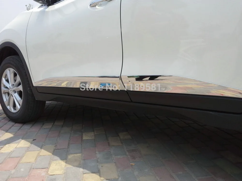 Для Nissan X-Trail Rogue 2014 2015 2016 ABS хромированный автомобильный декор боковая дверь