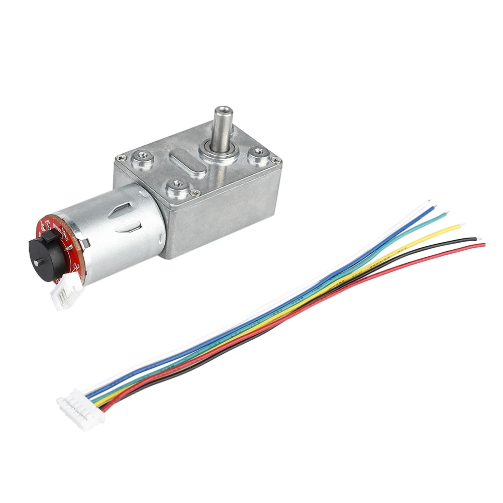 GM4632 370 DC 24V 80RPM высокий крутящий момент турбокодер мотор червячный редуктор Мотор