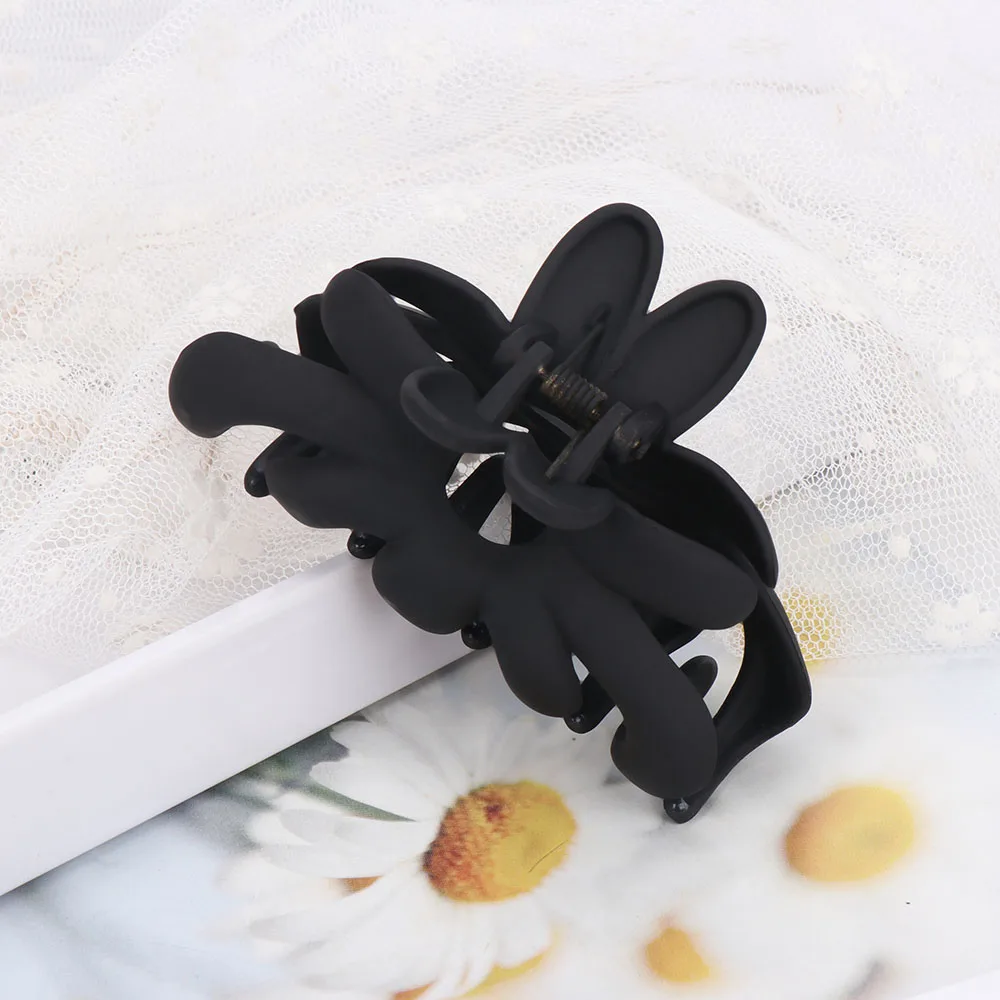 Модные женские заколки крабы для волос корейские акриловые с цветами Женские