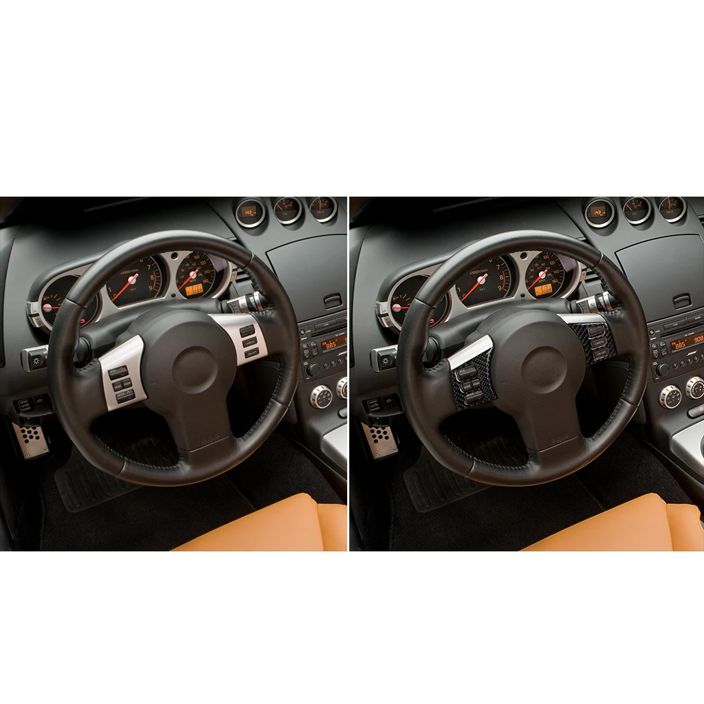 

Накладка на руль для Nissan 350Z 2006-2009, запасные части, устойчивые к ультрафиолетовому излучению аксессуары для автомобиля