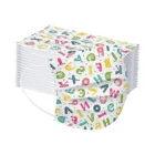 10 шт., одноразовые маски для девочек, с принтом