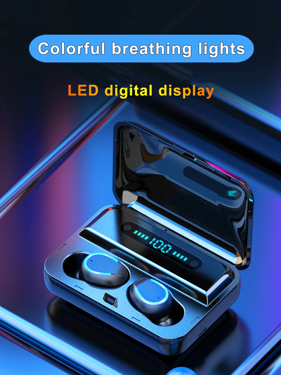 TWS 5,0 Bluetooth наушники беспроводные наушники HIFI 8D бас стерео гарнитура громкой связи бинауральные звонки беспроводные наушники