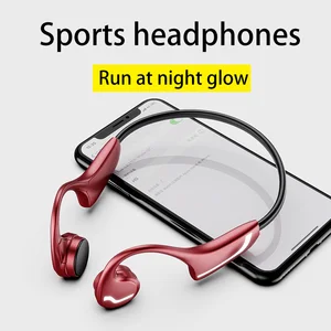 for huawei xiaomi wireless earphone bone conduction bluetooth 5 0 headset anti sweat light sports stereo hands free headphone free global shipping