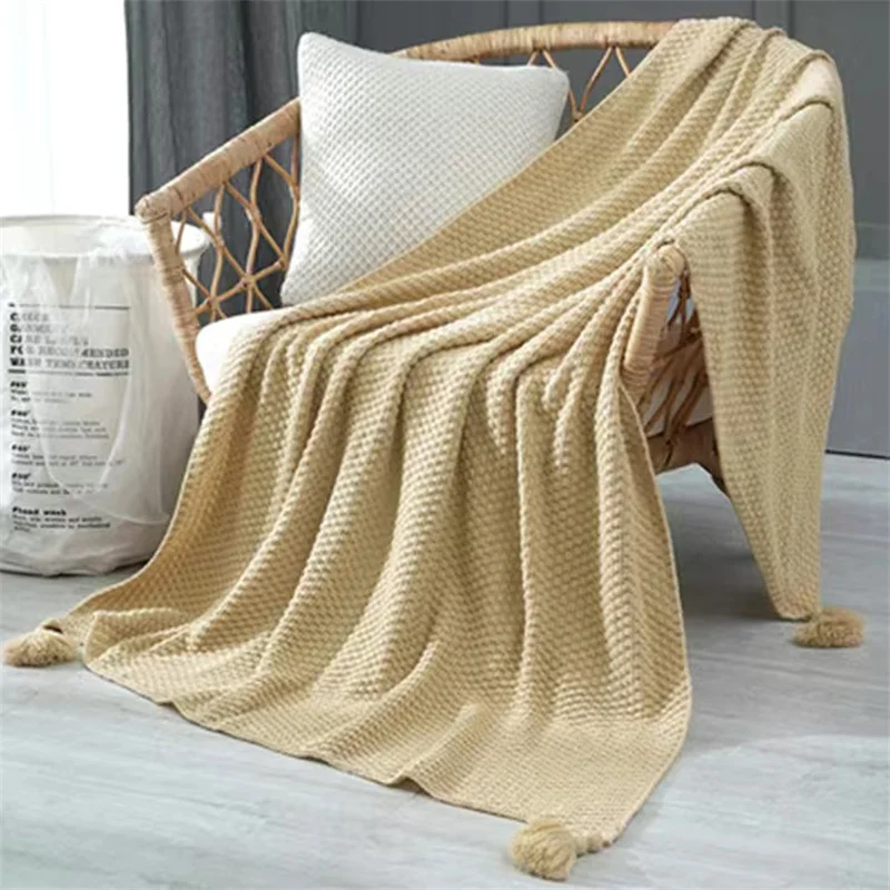 

Soild Color Bed Blanket Design Blanket Bed Plaid Throw Blanket Babi Bedspread Blanket On The Bed Tassel Receiving Blankets
