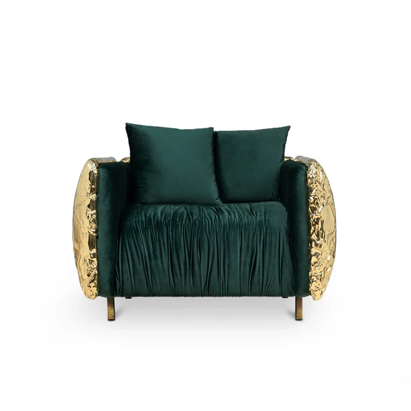 Стильный современный кожаный одноместный диван|Наборы для спальной| |