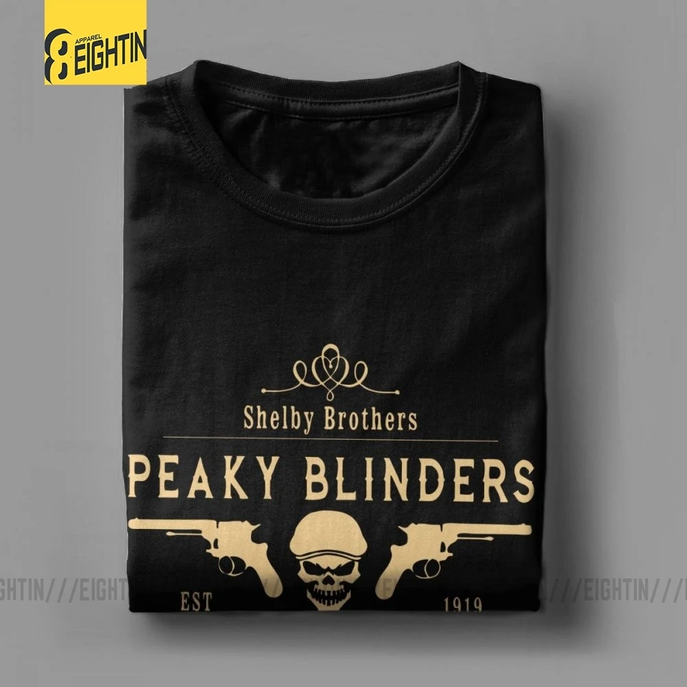 Peaky Blinders, футболка, Shelby Brothers, новинка, круглый вырез, короткий рукав, мужские белые футболки, хлопок, потрясающая одежда