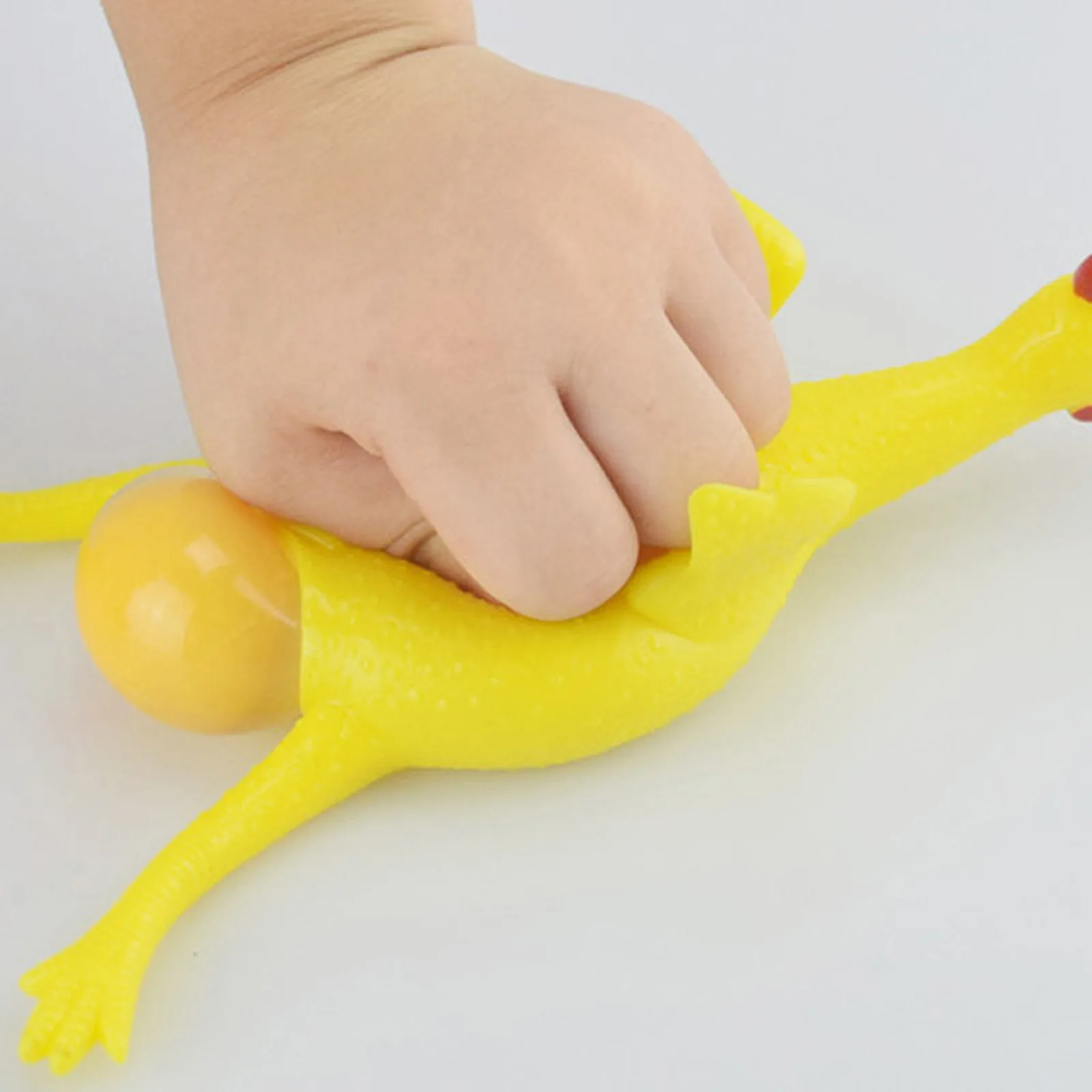 

1pcs Funny Gadgets Novelty Antistress Squeeze Chicken Laying Egg Chicken Toys Keyring Surprise Squishy Kids Toys for Halloween
