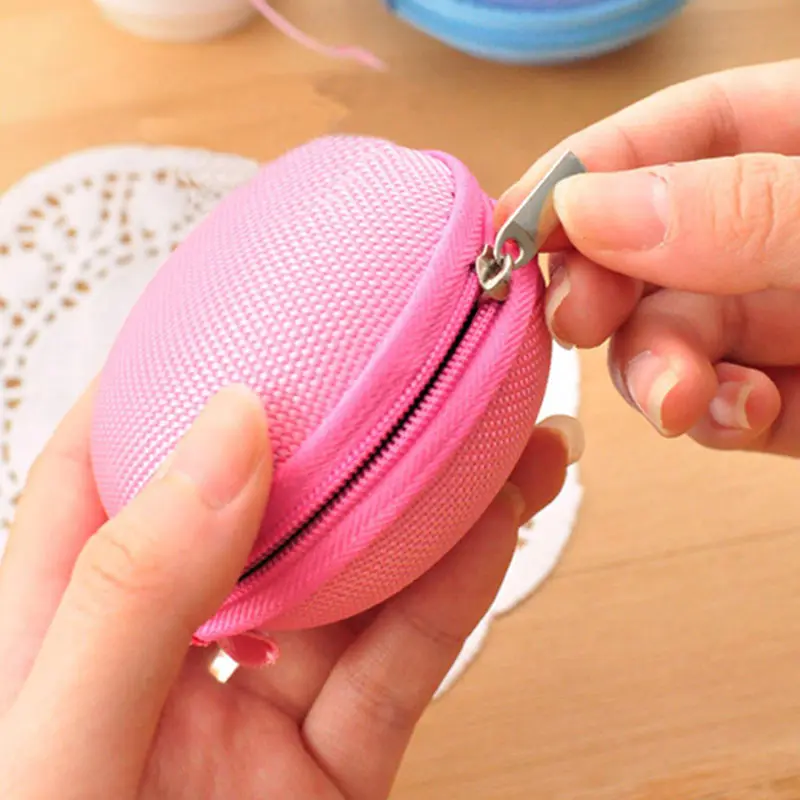 Чехол для наушников Круглый мини чехол защита EVA зарядное устройство USB дорожная