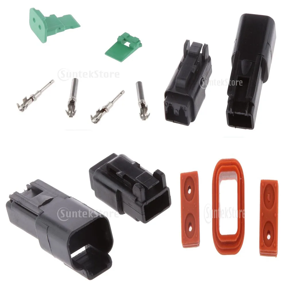 

2 Pin Супер уплотнительная проводка электрические соединители наборы для автомобиля грузовика DT06-2S