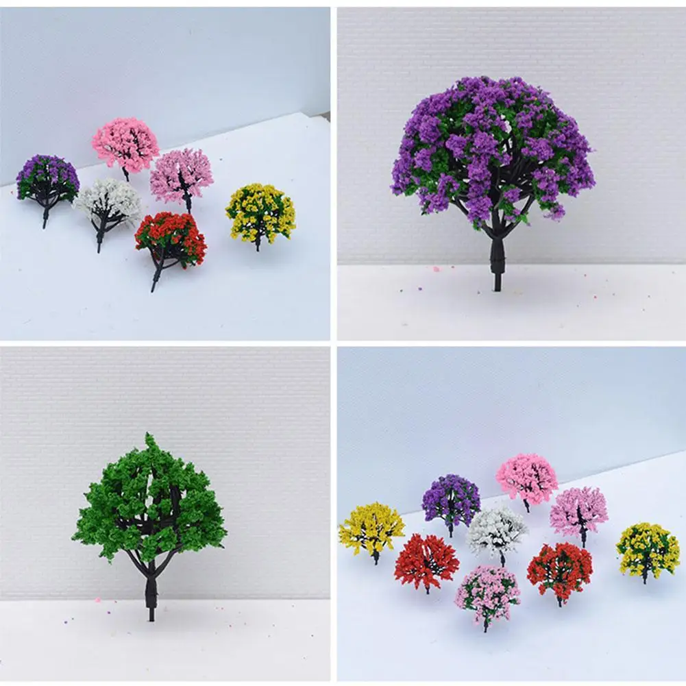 

1pcs 5CM/6CM/8CM Flower Model Train HO Trees Ball Shaped Scenery Landscape miniature landscape material 1/75 Scale