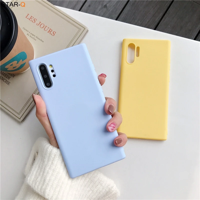 candy color matte silicone phone case for samsung galaxy note 20 ultra note 10 plus lite 9 8 s10 ultra thin tpu back cover free global shipping