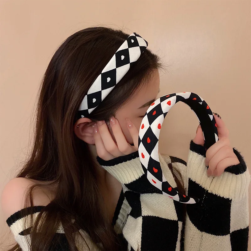 

Французская широкая повязка на голову, волнистая повязка на голову, аксессуары для волос в Корейском стиле, милые прижимные волосы, универс...