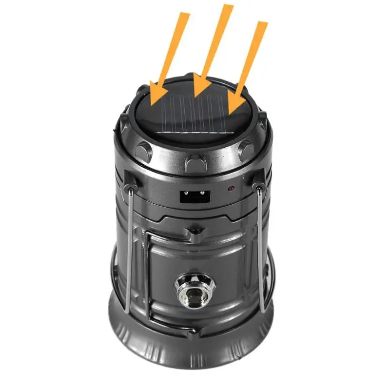 Уличный фонарь для кемпинга портативный на солнечной батарее сценическое