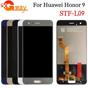 tested for huawei honor 9 lcd display touch screen replacement for huawei honor9 stf l09 stf al00 screen lcd with frame free global shipping