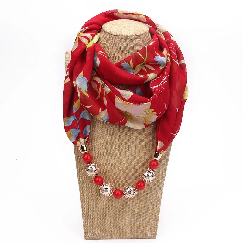 Luxury brand 2020 necklace Scarf for women Spring/Autumn Muslim Head Scarves Chiffon choker Clothing Accessories | Украшения и