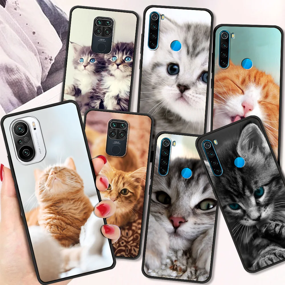 

Противоударный чехол для Redmi Note 10 9 9s 8 8T 7 Pro, чехол из мягкого силикона черного цвета для Redmi 9A, 9C, 8, 8A, корпус из ТПУ