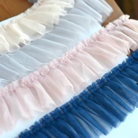 hot sale lace accessories puffy yarn i shaped wrinkle lace clothing lace accessories 8cm h342