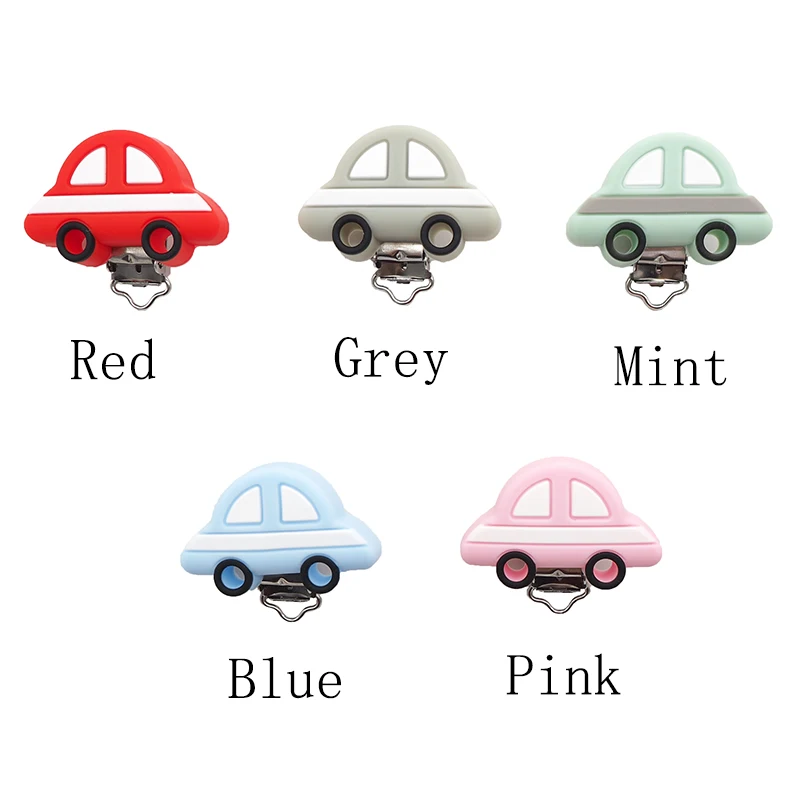 Chengkai 10pcs Silicone Car Clips DIY Baby Cat Mouse Animal Pacifier Teether Dummy Soother Nursing Jewelry Toy Accessories | Украшения и