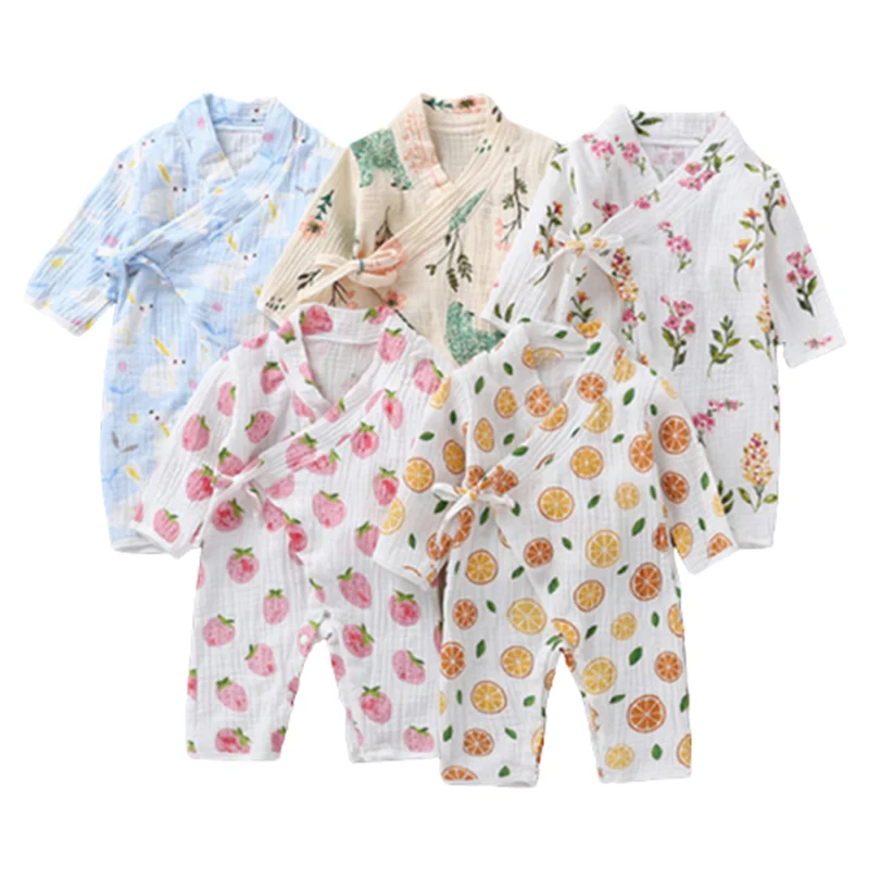 Bunvel/комбинезоны для новорожденных девочек и мальчиков с принтом фруктов