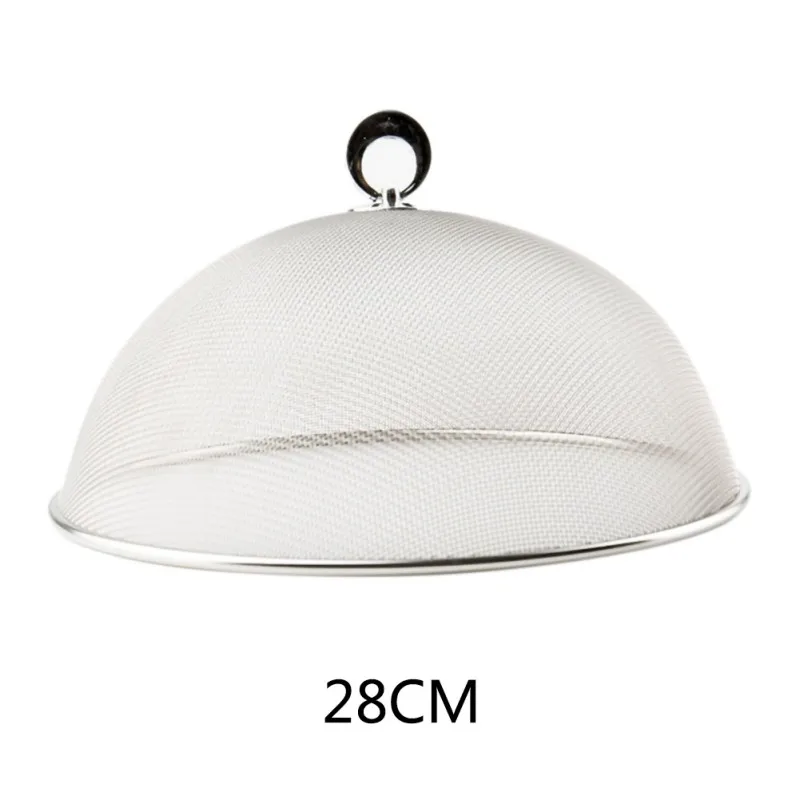 

NEW 24/28CM Household Dust Covers Stainless Steel Mesh Practical Durable Mesh Food Cover Protecting Food Kitchen Accessories