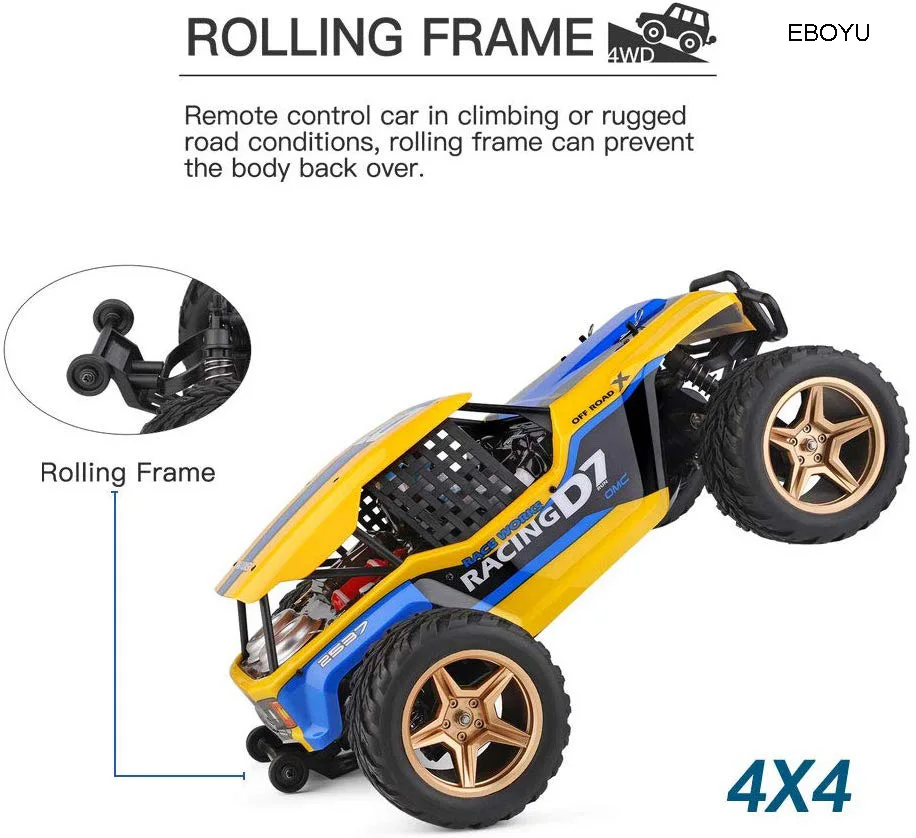 Wltoys XK 12402 A D7 2 4 ГГц 1:12 Радиоуправляемый автомобиль 4WD 45KmH пустынный багги рок гонки