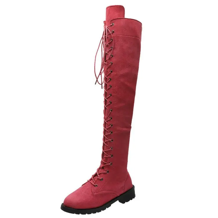 

New bottomed over knee boots round boots 43 women's Boots