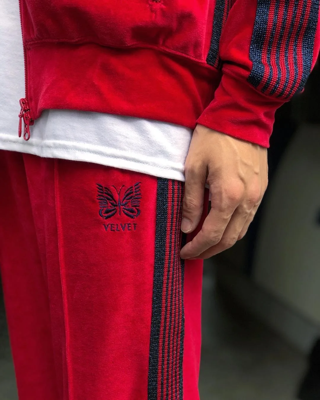 Куртка бархатная для мужчин и женщин верхняя одежда с вышитыми бабочками лентами