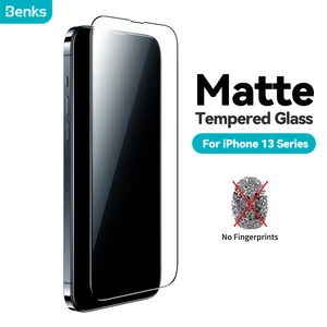 benks vpro matte full covering phone screen protector film for iphone 13 mini pro max anti fingerprint explosion proof anti drop free global shipping