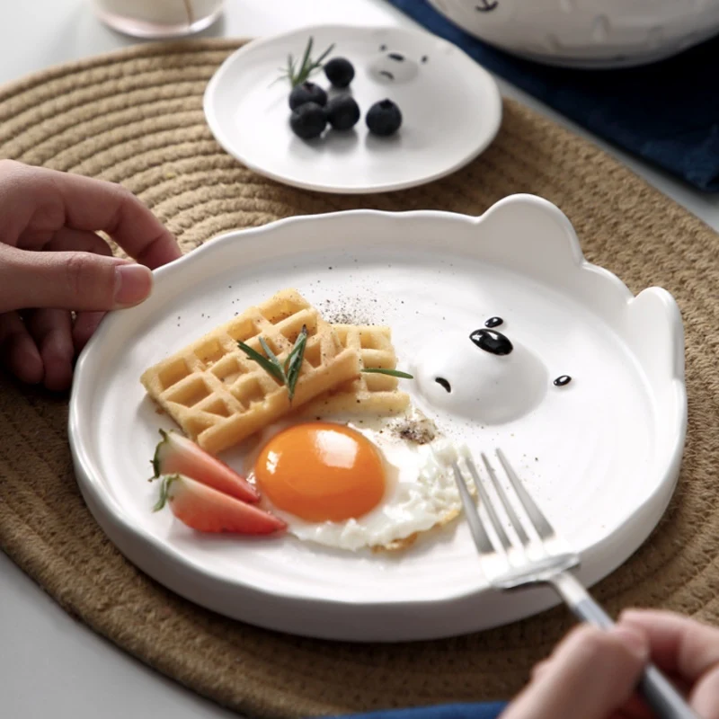 Набор керамических кухонных тарелок комплект посуды приборы для приготовления