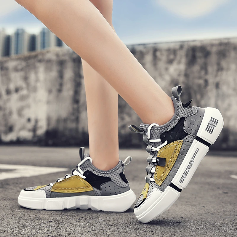 

New Fashion Shoes Brand Tenis Feminino Women Casual Shoe Ladies Lace Up Sneakers Flats Lightweight Sneakers Woman High Quality