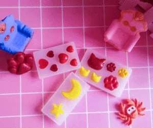 1 шт., силиконовая форма для маникюра, в форме Луны, звезды, сердца