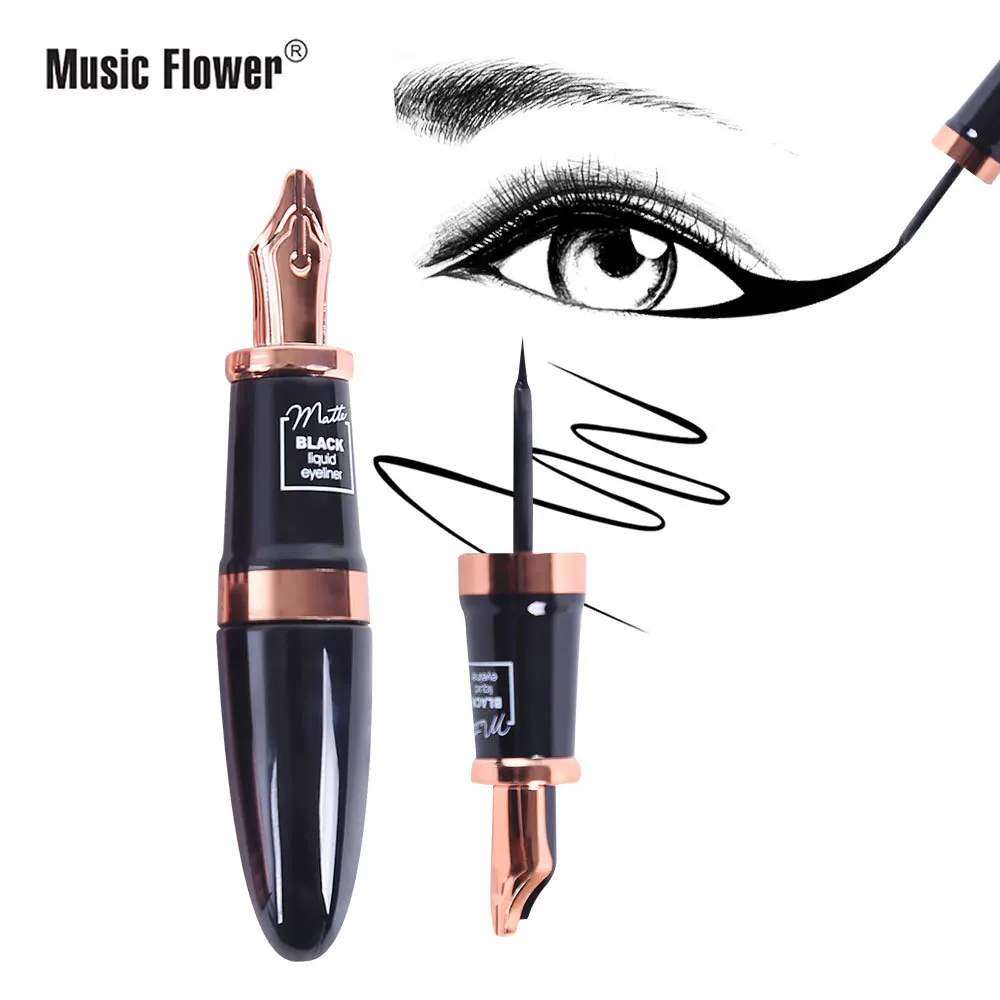 

Music Flower Waterproof And Sweatproof Eyeliner Wholesale Fountain Pen-Shaped Smooth Anti-Smudge Makeup Cosmetic Gift M5091